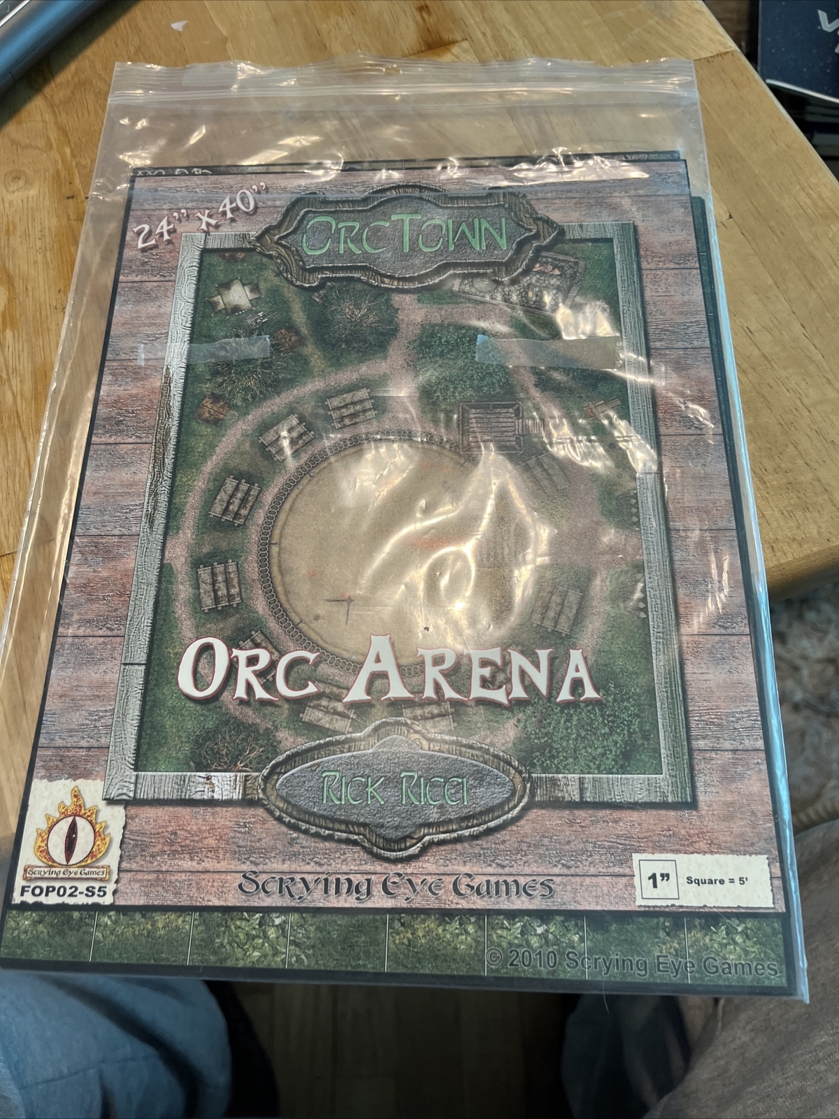 Scrying Eye Fantasy RPG Orc Arena 24” x 40” Orc Town Arena Board
