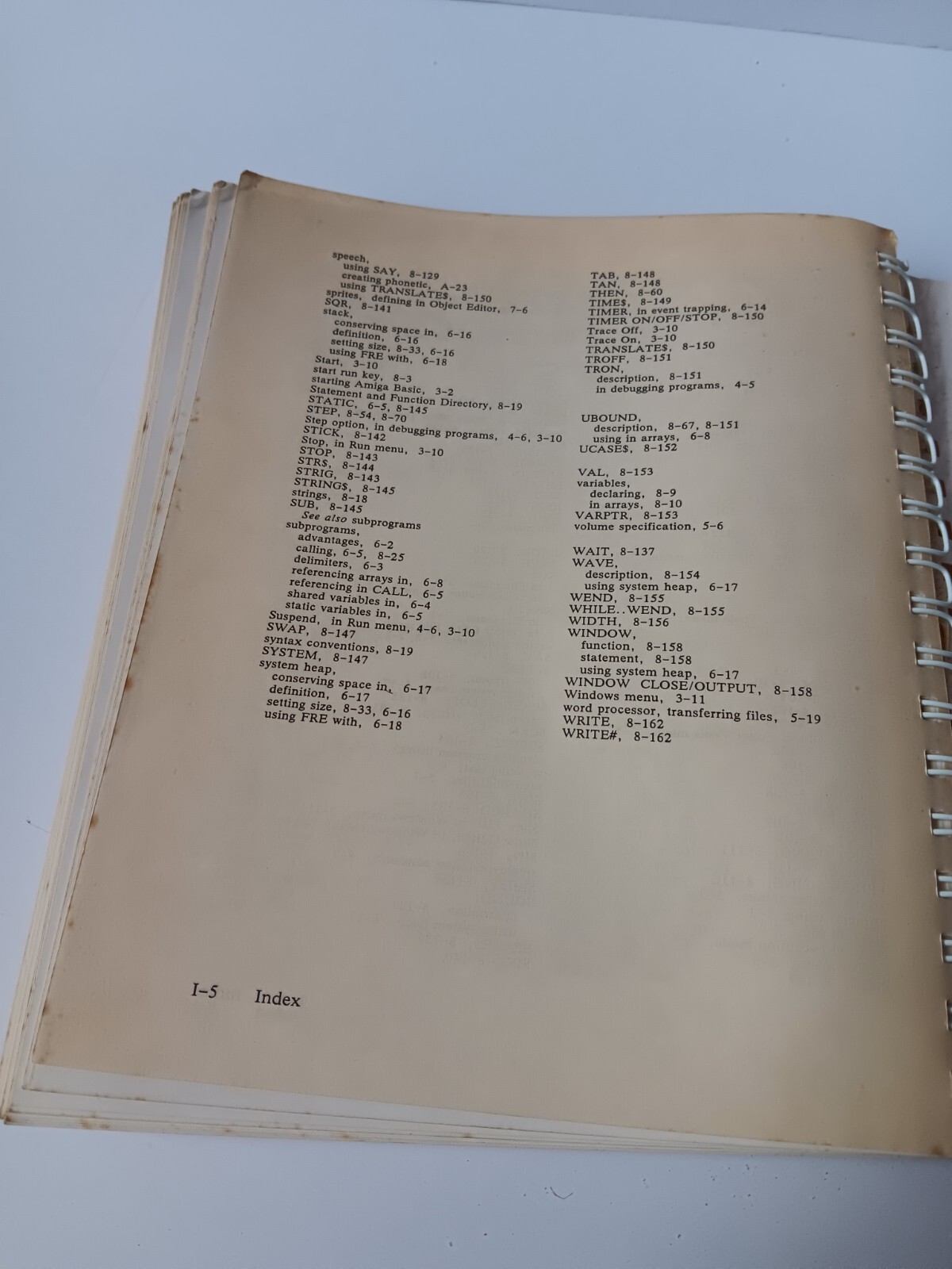 Commodore Amiga Basic Users Reference Guide Book Has Damage