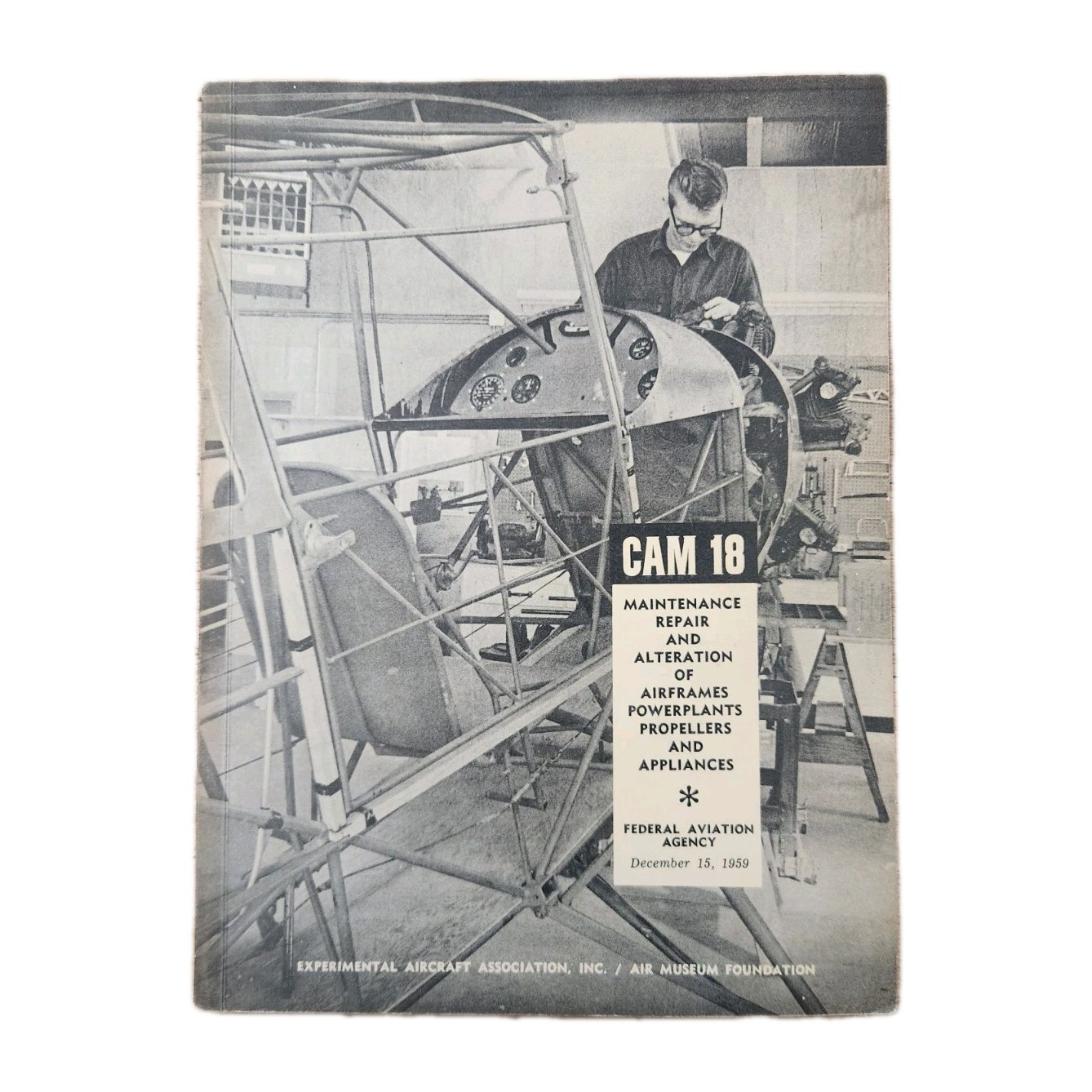 Vintage EAA CAM 18 Aircraft Maintenance Repair Alteration Manual CAA Reprint