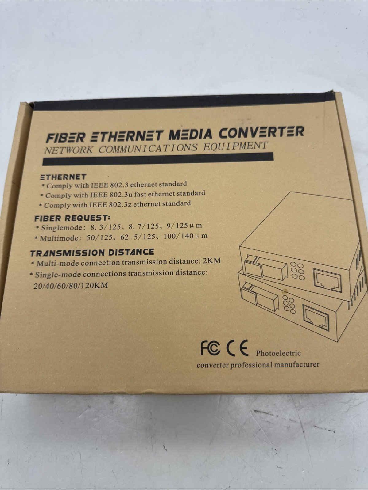 Fiber Ethernet Media Converter 10/100/1000 Base (35)