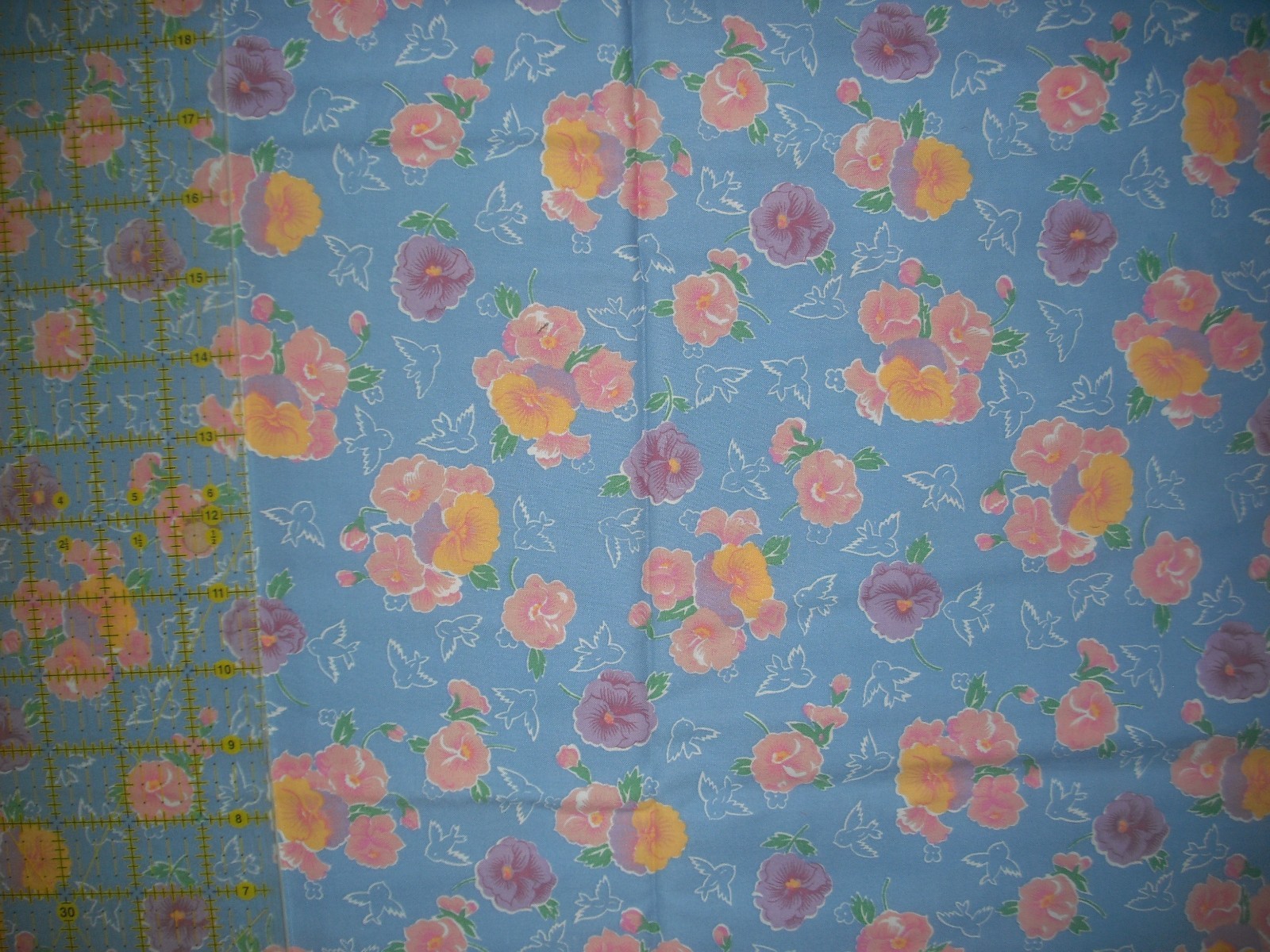 In The Beginnings Fat 8ths & Friends Floral  QUILT FABRIC - 1  yds