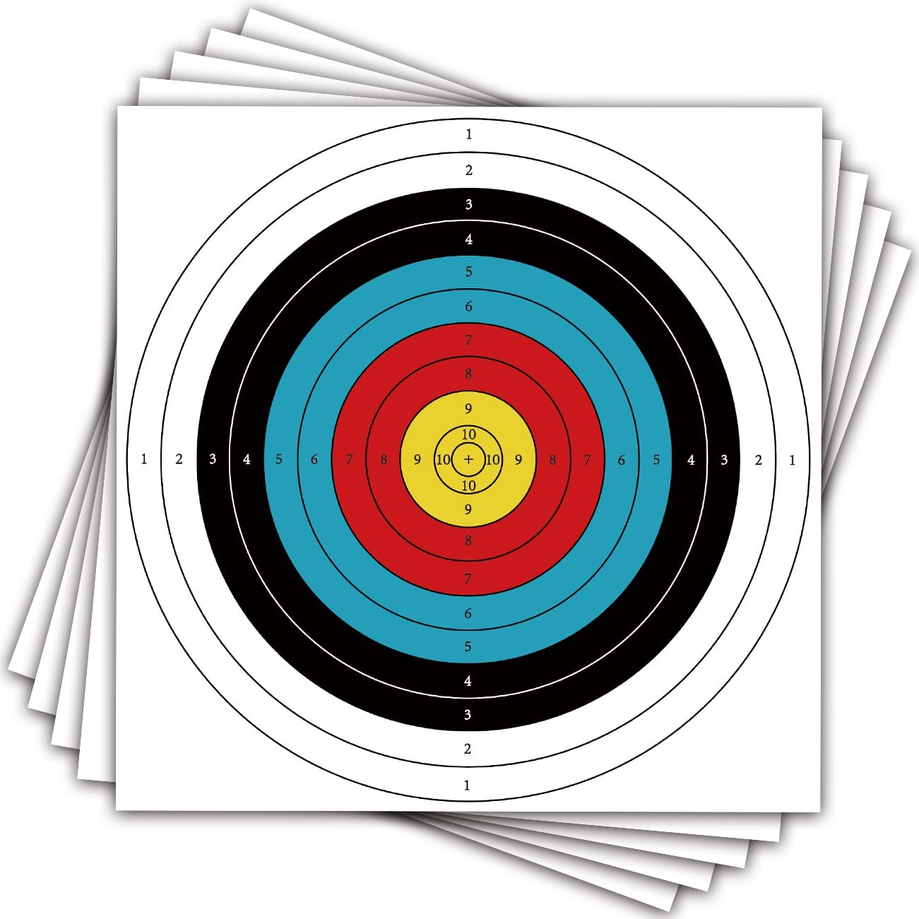 20 Blade 60cm Archery Target Pads 10 Ring Disc Pads 6...