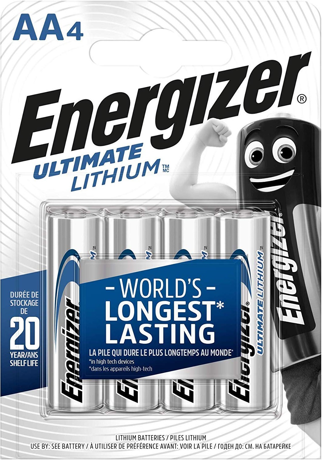 8x Energizer Ultimate Lithium AA Mignon L91 Battery FR6 (2x4 Blisters) 637752