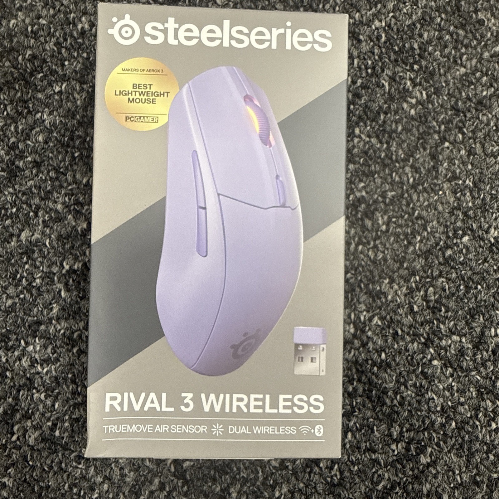 SteelSeries Rival 3 Wireless Gen 2 Mouse – Lavender, Brand New