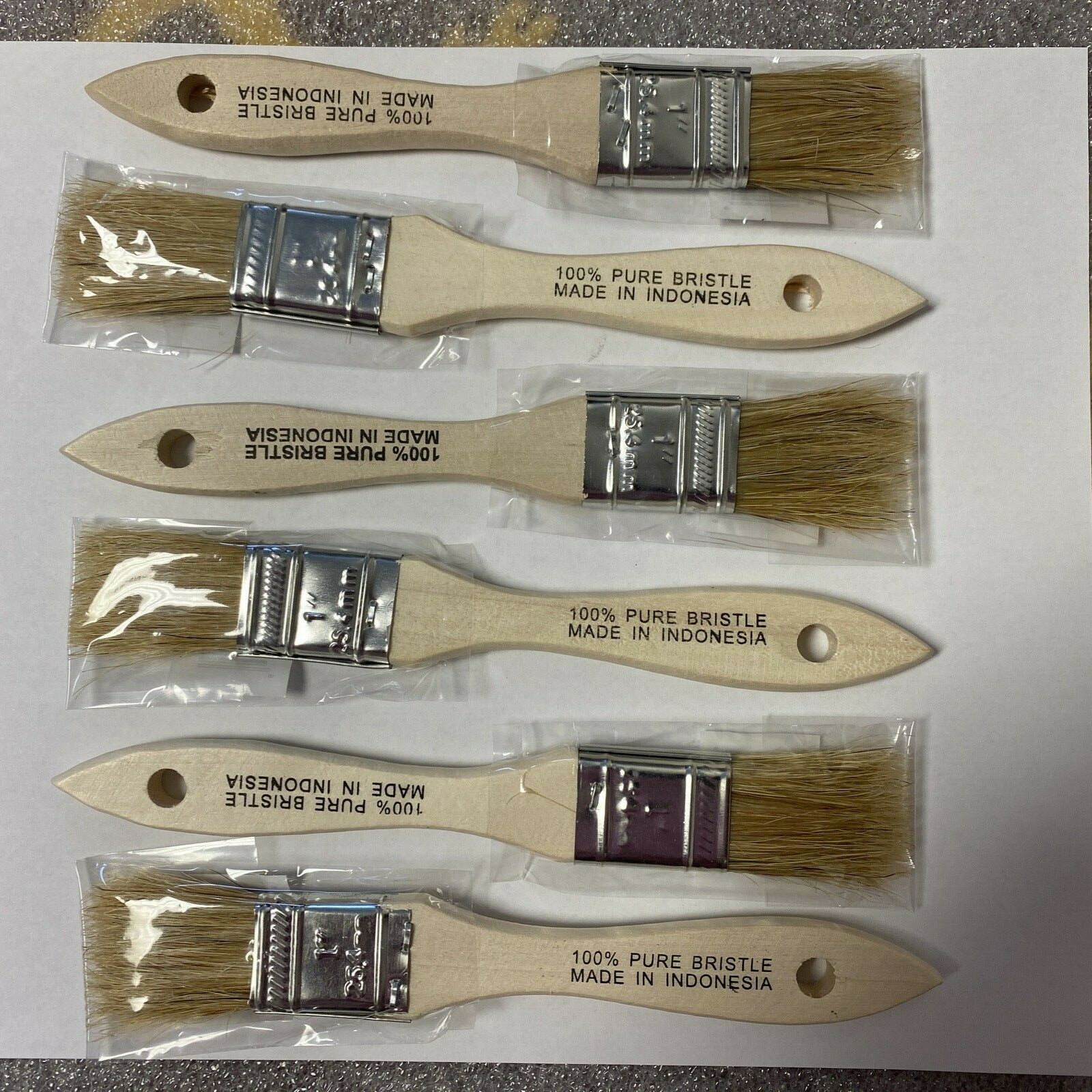 LOT OF 6 Wooster Brush F5117 1 inch Chip Brush