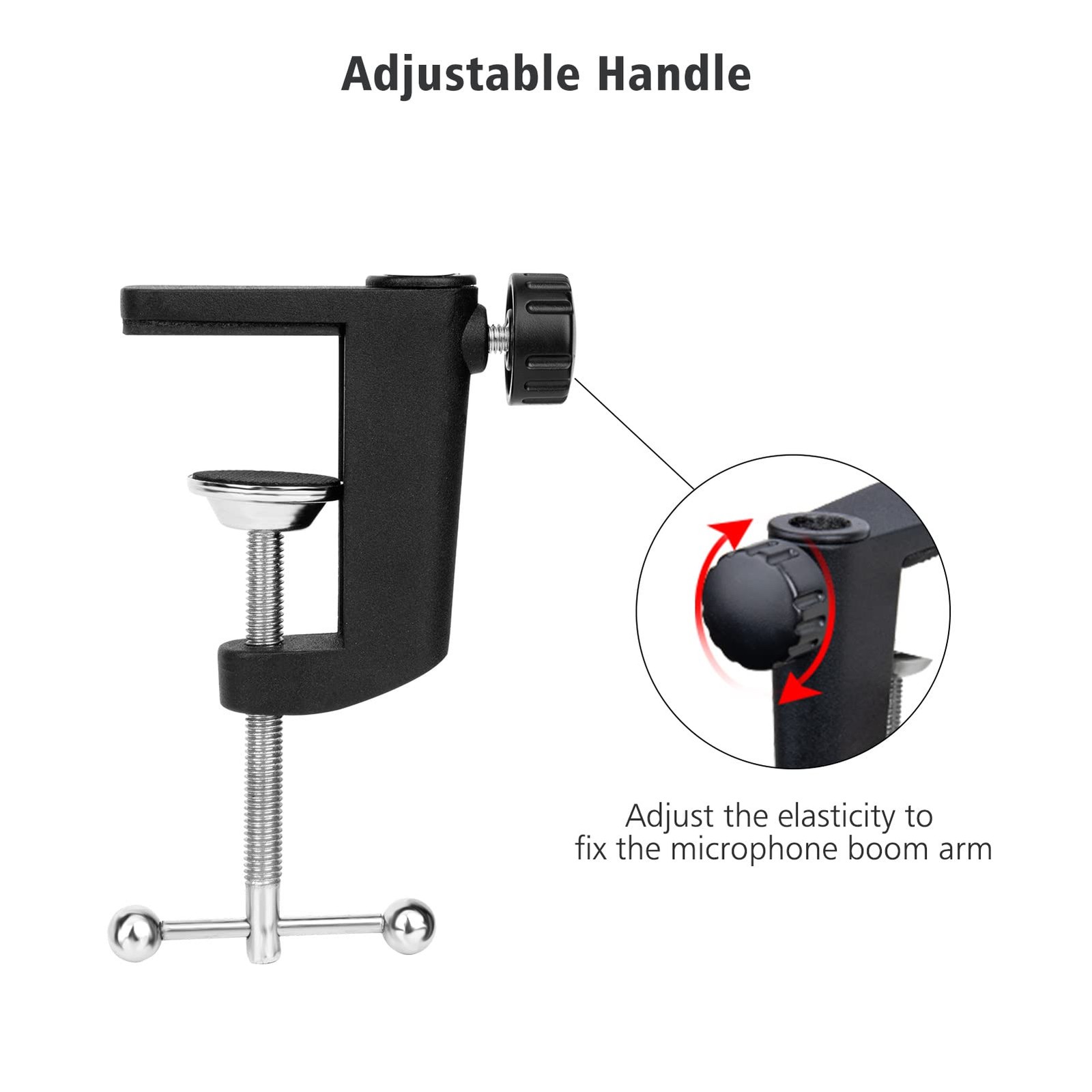 Metal Desk Clamp For Microphone for Mic, Mic Boom Arm