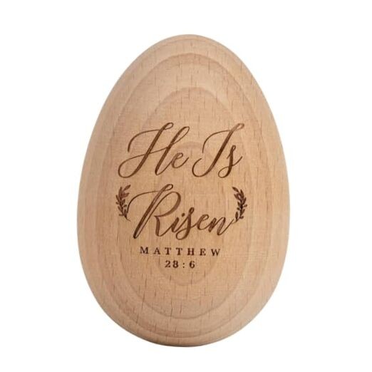 The Original Wooden Egg Easter Gifts, Resurrection Eggs Basket He is Risen