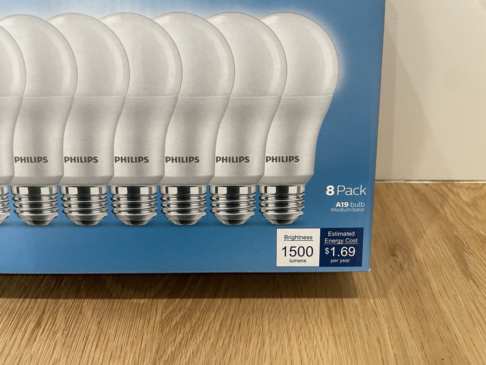Philips 100W Equivalent Daylight A19 Medium LED Light Bulb (8-Pack) 589069