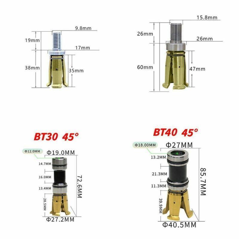BT30 45 Degrees Gripper External Internal Threaded Spindle Claw Clamp 4 Petal