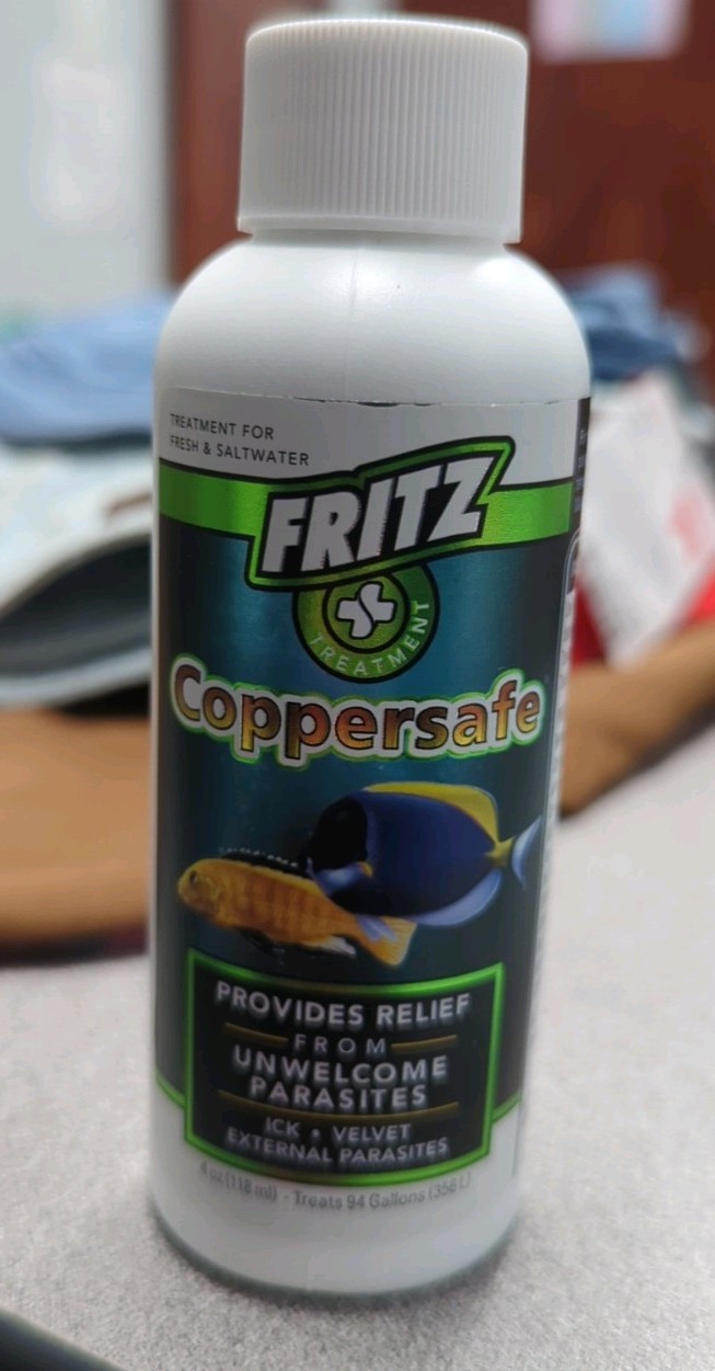 FRITZ COPPERSAFE 4 OZ AQUARIUM FISH MEDICATION Exp 1/2028