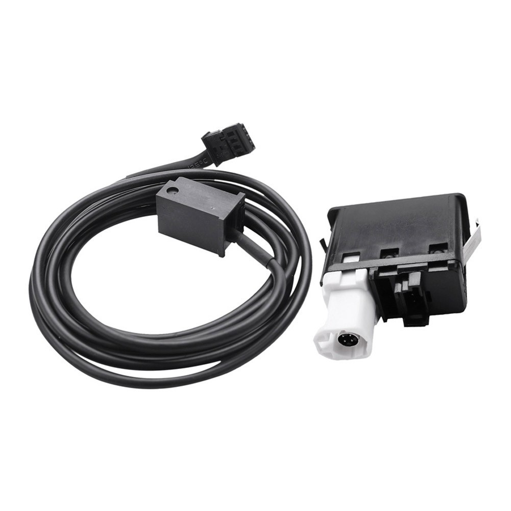 AUX USB Interface Panel Adapter And Socket Plastic USB2.0 Black For