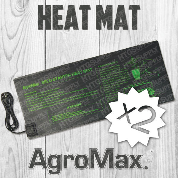 2 pcs HEAT MAT starting Seeds Germination 10x20 tray seedling propogation flat