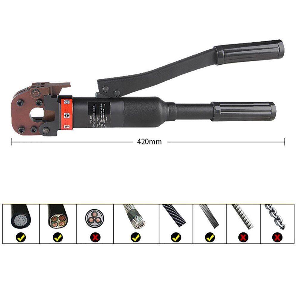Manual Portable Hydraulic Cable Wire Rope Scissor Cutting Tool 6T 4-20MM CPC-20A