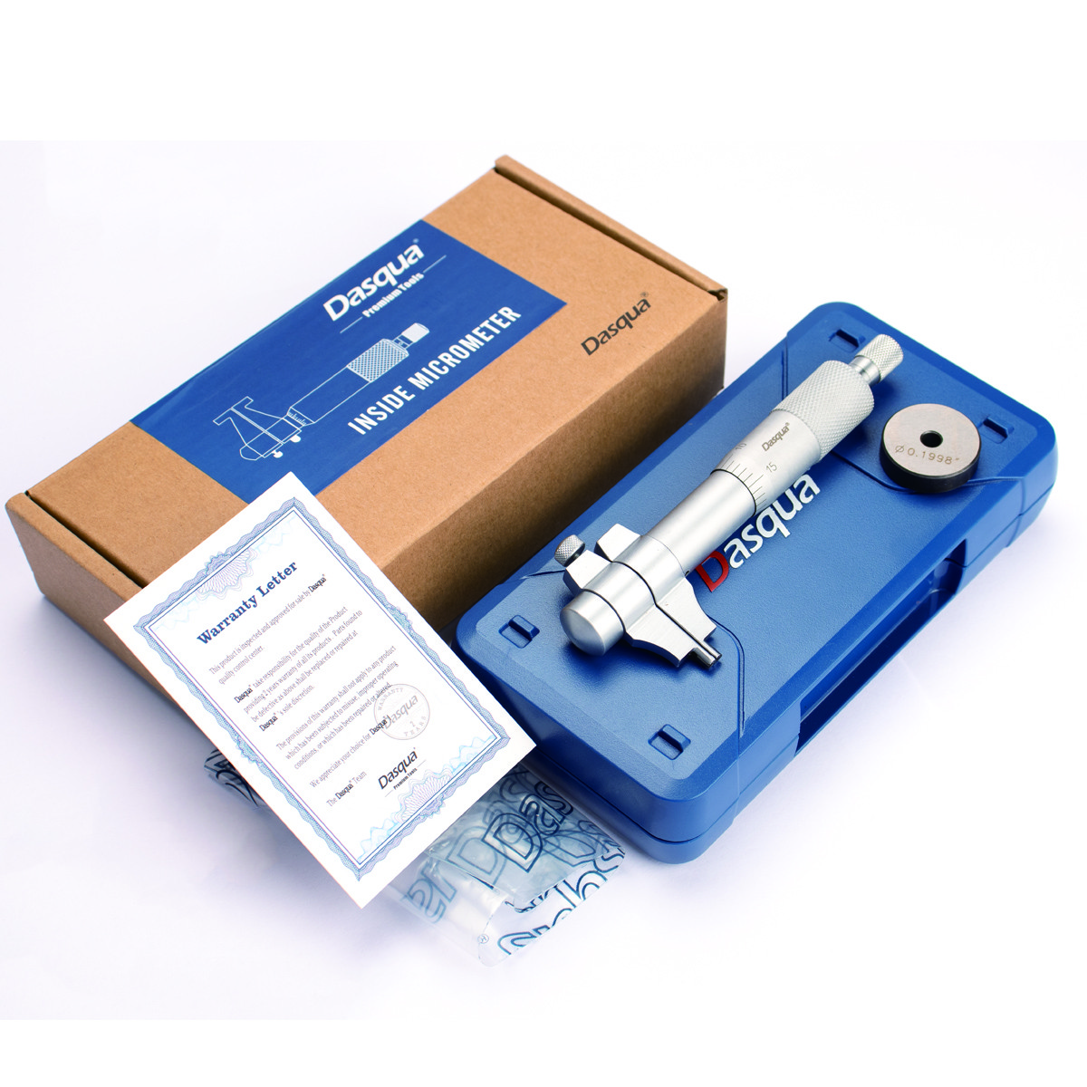 DASQUA 0.2-1.2" 0.001" INSIDE MICROMETER WITH RING GAGE (4912-5105)