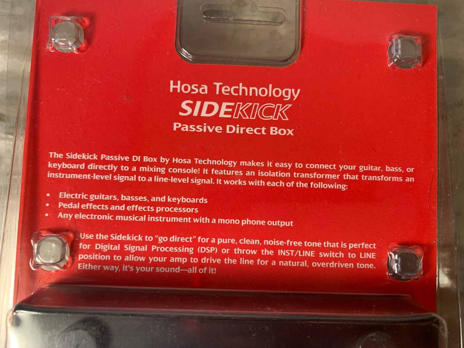 Hosa Technology Sidekick Passive Direct Box DIB-443 NOS FS