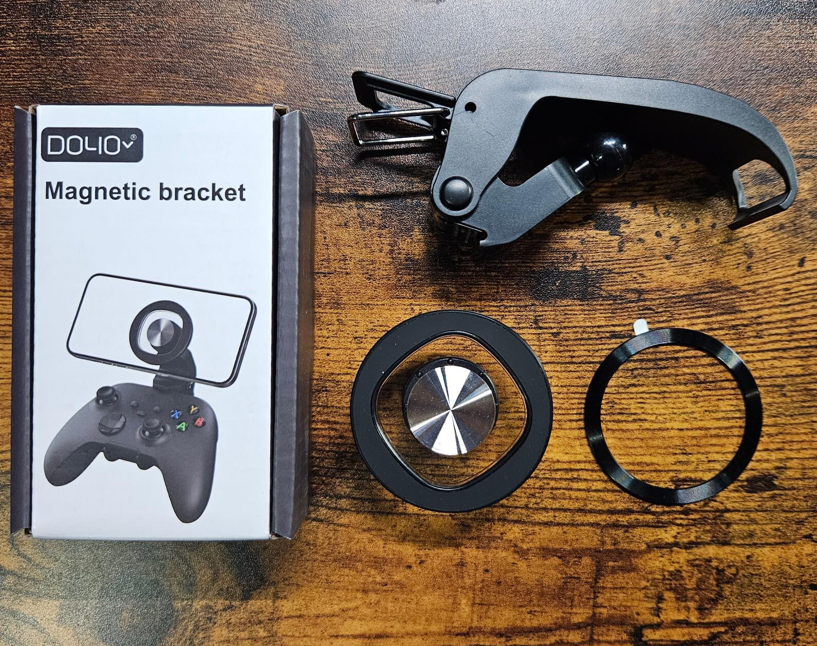 360° Magnetic steering Controller Phone Mount Clip for Switch Lite Gamepad