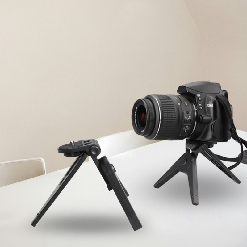 MultiPurpose Mini Tripod Foldable ABS Build Shockproof Base For Camera Mount