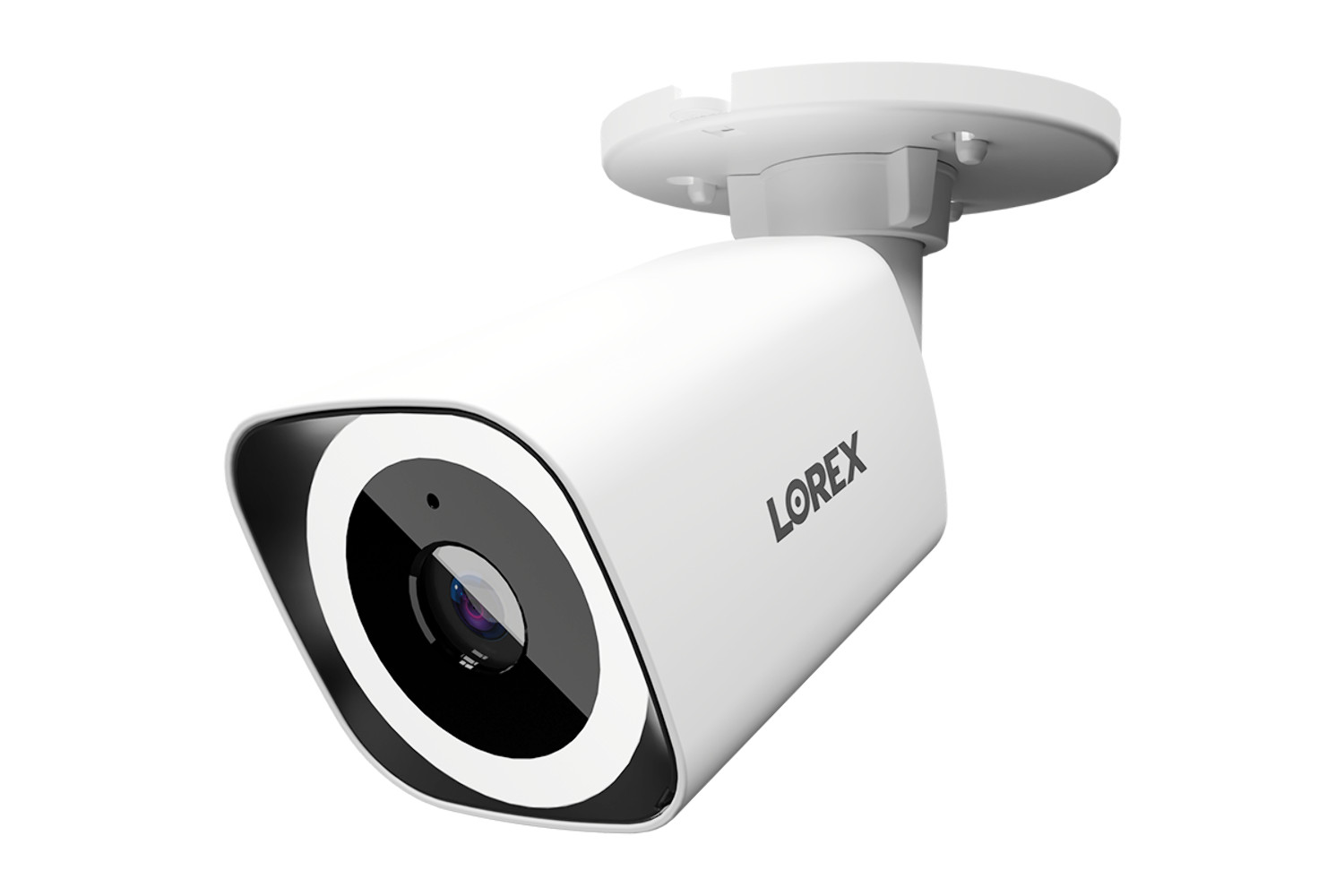 Lorex Connect | New App | 4K Wired PoE Bullet Camera with Smart Security Lightin