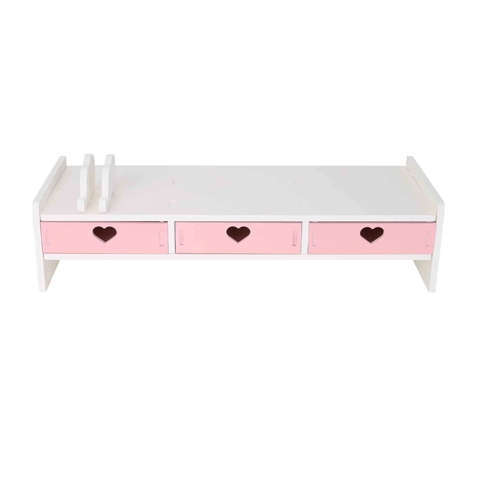 Cute Monitor Stand Kawaii Desk Organizer Cute Desk Organizer with Drawers Mon...