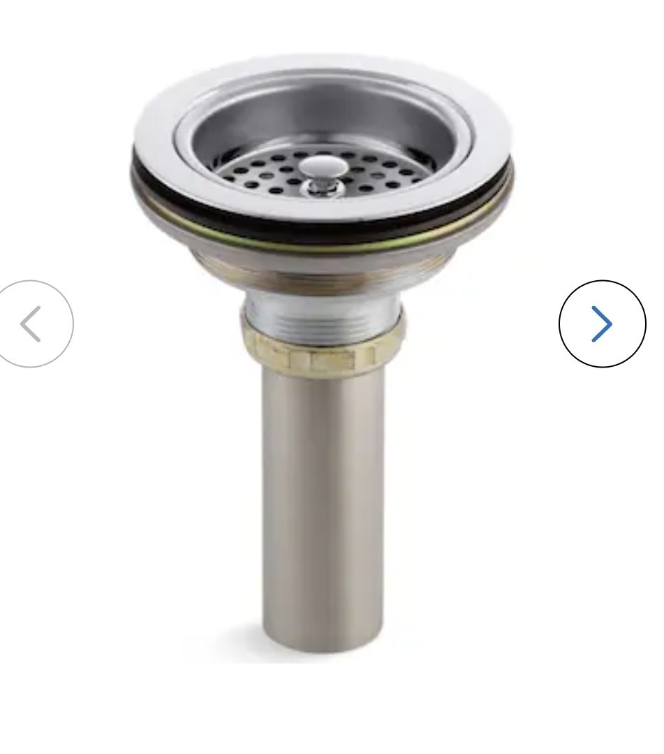 Kohler K-8801-CP Duostrainer Sink Strainer, Fits Most Standard - Polished Chrome