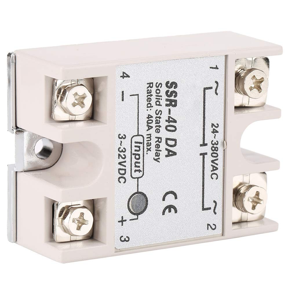 SSR40DA 40A Single Phase DCAC Solid State Relay Input 332V Output AC 1 PCS