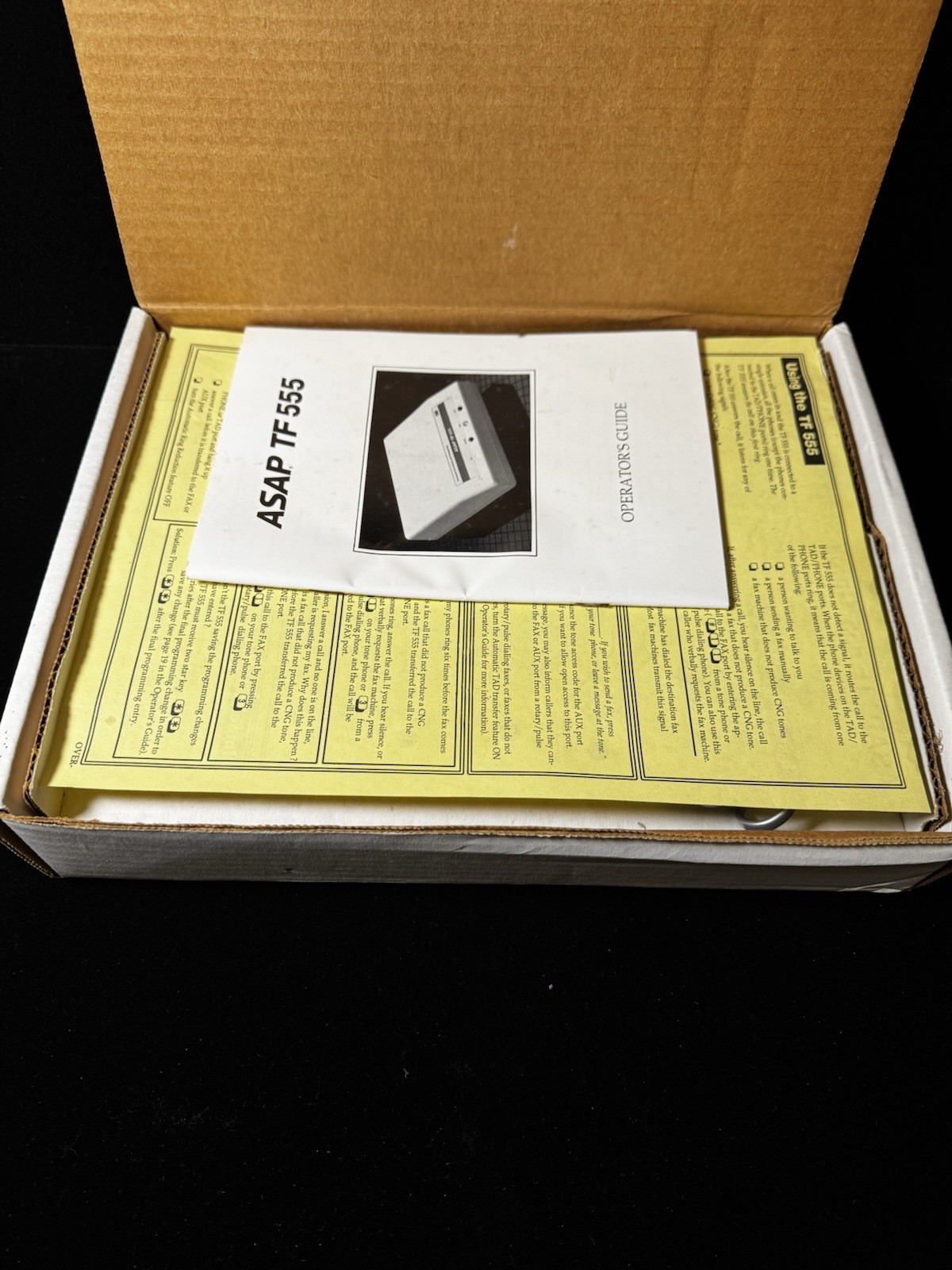Fax Comm Switch Command Communications ASAP TF 555