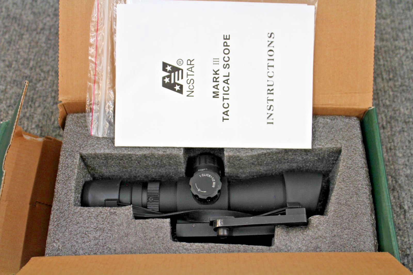 NcSTAR Mark III Tactical Scope 2-7X32 Mil Dot (Preowned)