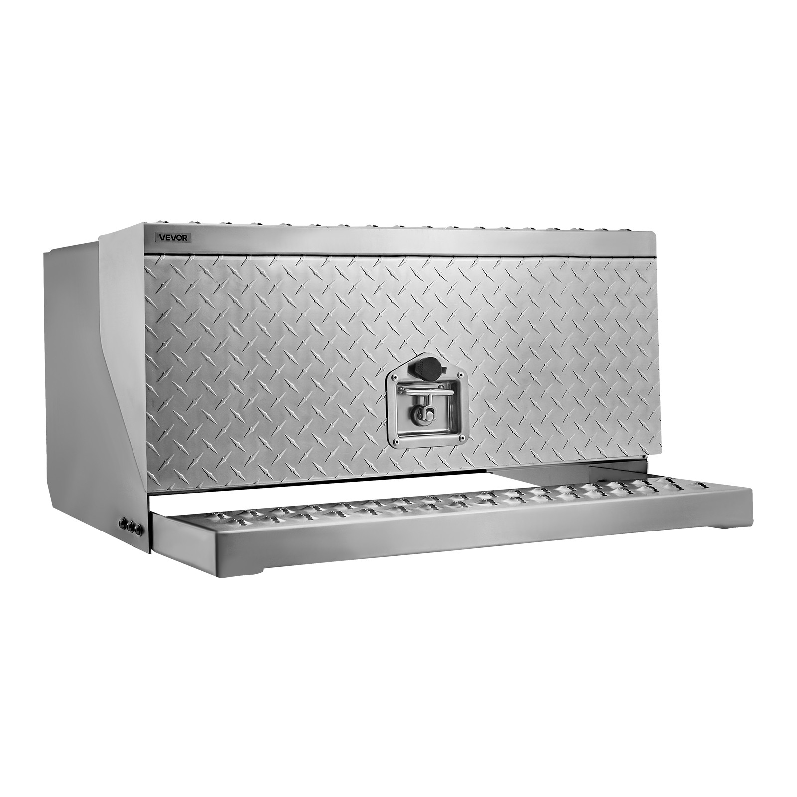 VEVOR Semi-Truck Step Tool Box 30" x 29.5" x 15.8" Heavy Duty Aluminum Toolbox