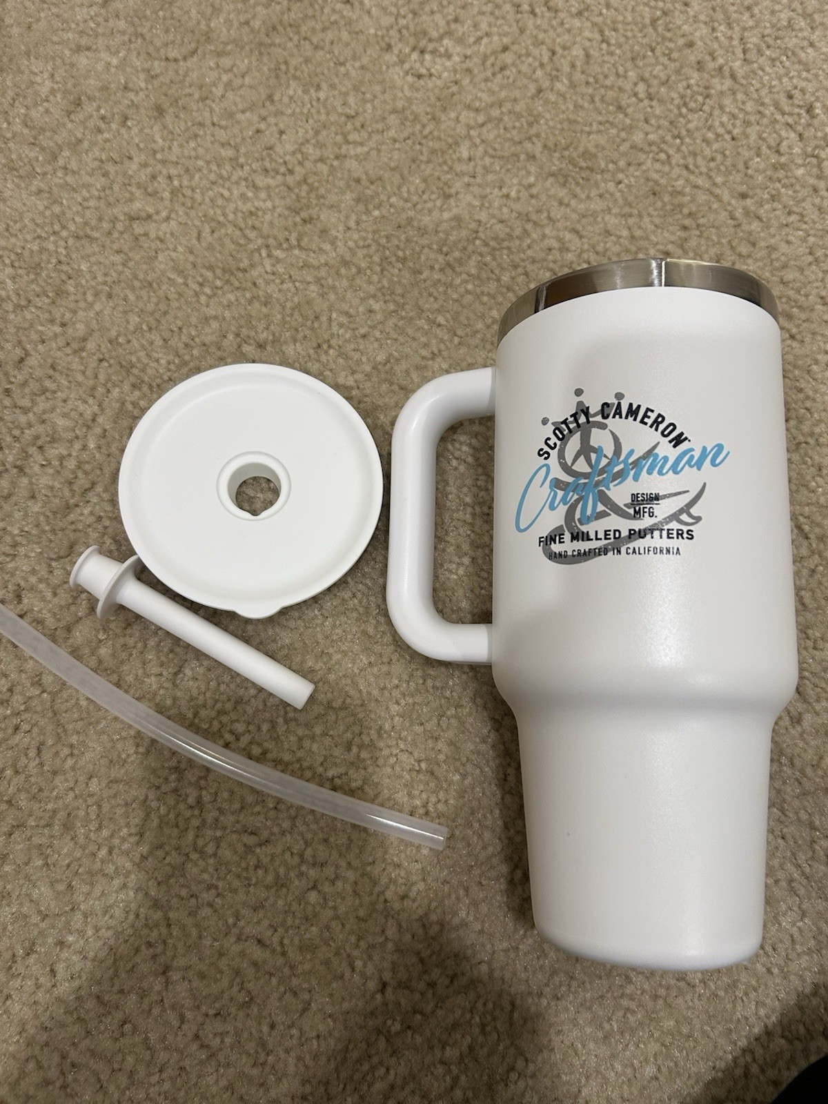 Scotty Cameron Hydro Flask 32oz Peace Suffer White