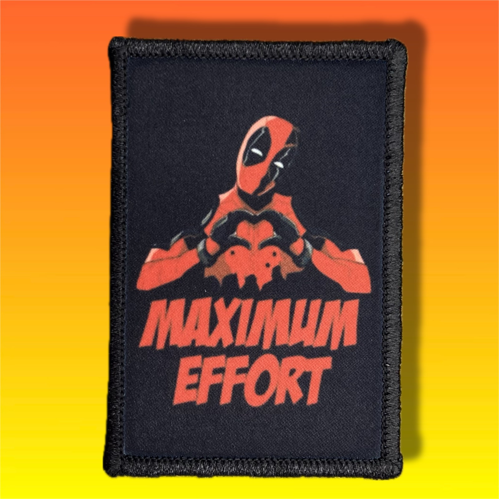 Deadpool Maximum Effort Morale Patch / Military Badge Tactical Hook & Loop 29