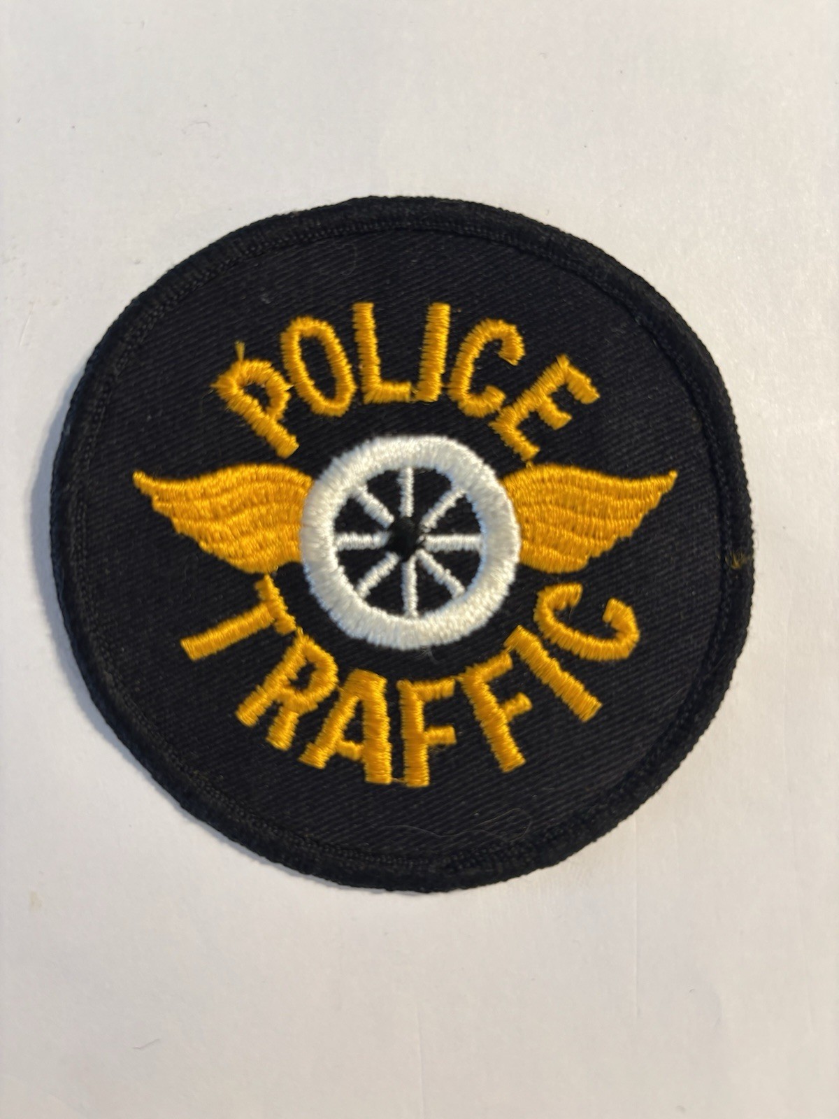Police Department Motorcycle Traffic Enforcement Unit Wings & Wheel Patch