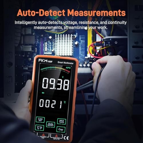 Pro Digital Multimeter, Digital Multimeter（5″ Backlit Color Touch Screen）