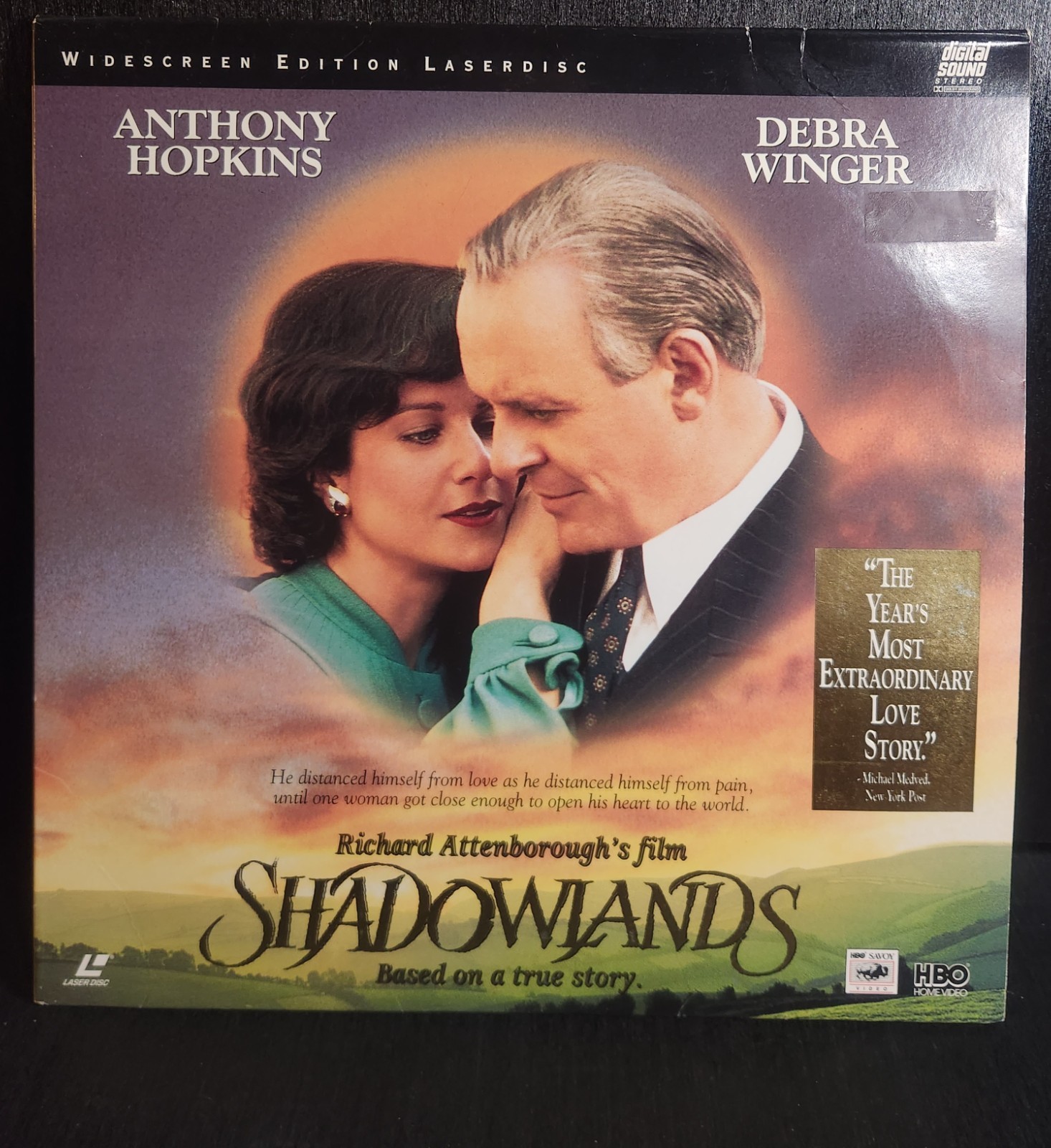 SHADOWLANDS LASERDISC LD WIDESCREEN EDITION ANTHONY HOPKINS WINGER 1993  EX