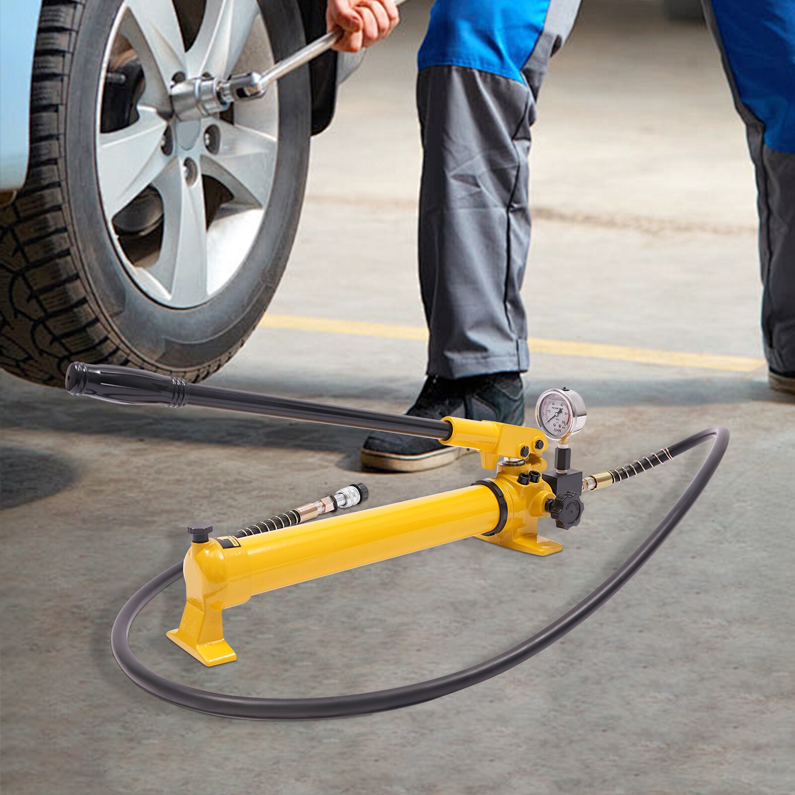 Hydraulic Manual Hydraulic Hand Pump Manual Hydraulic Pump with Pressure Guage