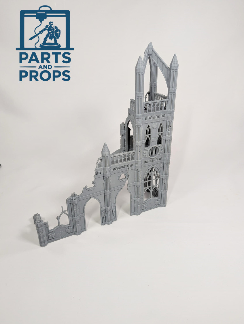 Wargaming Modular Scenery City Auditorium Tower Compatible - Warhammer 40k 28mm