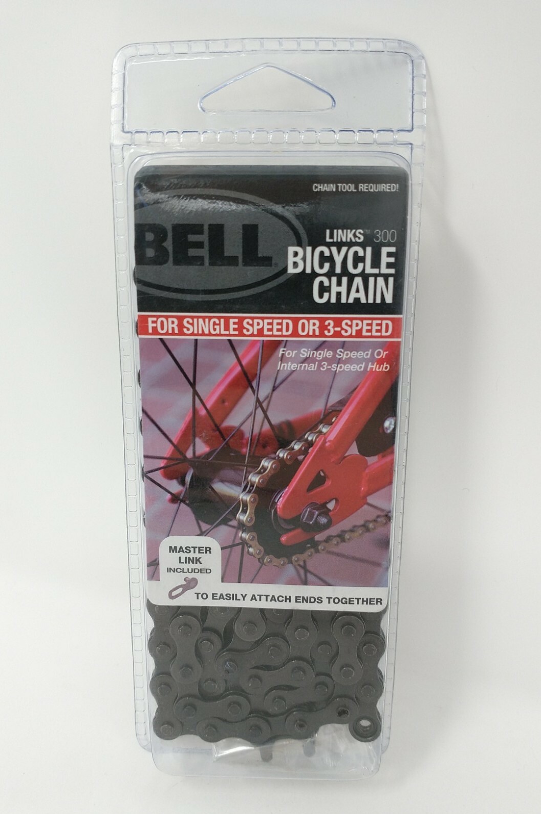 NEW Bell Sports Uni-Chain Bicycle Chain Single or 3-Speed 1/2" X 1/8"