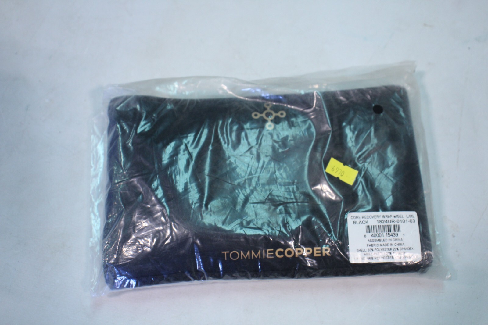 Tommie Copper Core Recovery Wrap with Gel Large/XL Black