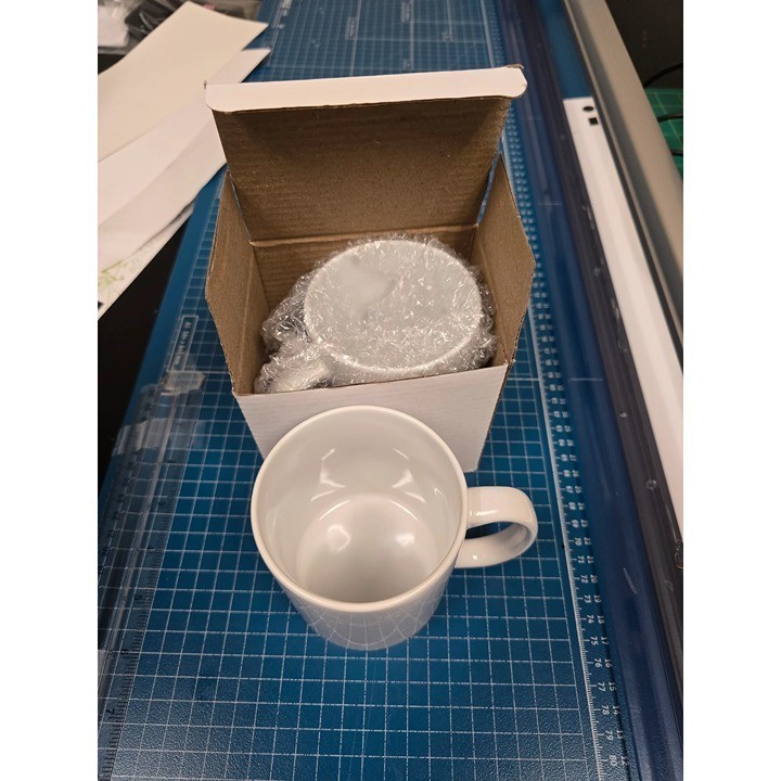 White Ceramic Mugs 12 oz Sublimation Blanks (2 Pack)