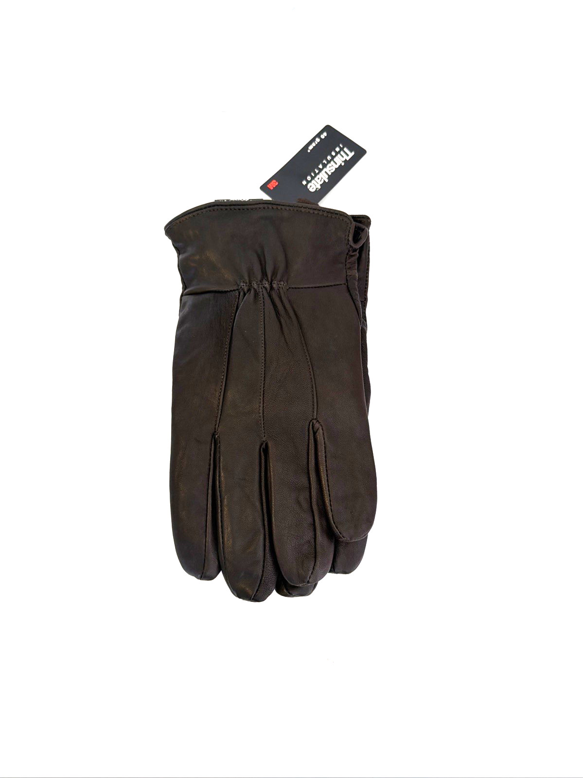 NEW Unbranded Brown Leather Gloves Thinsulate 40 Gram Insulation Men Size L / XL