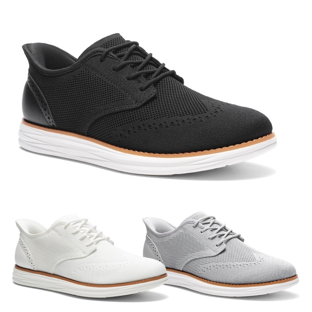 Men's KnitFlex Craft Mesh Oxfords Sneakers Casual Shoes Lightweight Shoes