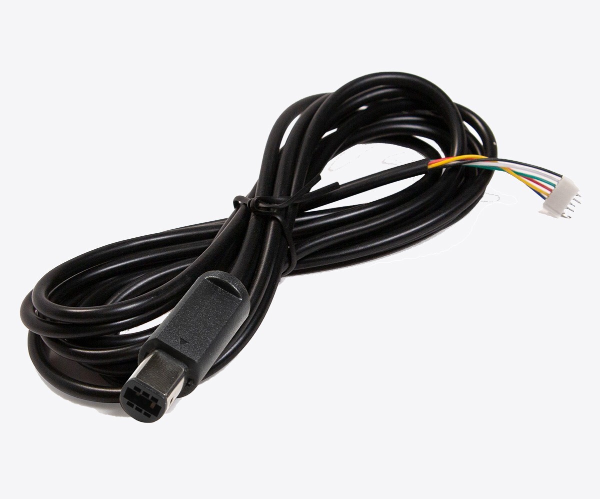Replacement NGC GameCube Controller Repair Cable Cord with Header Pins - Black