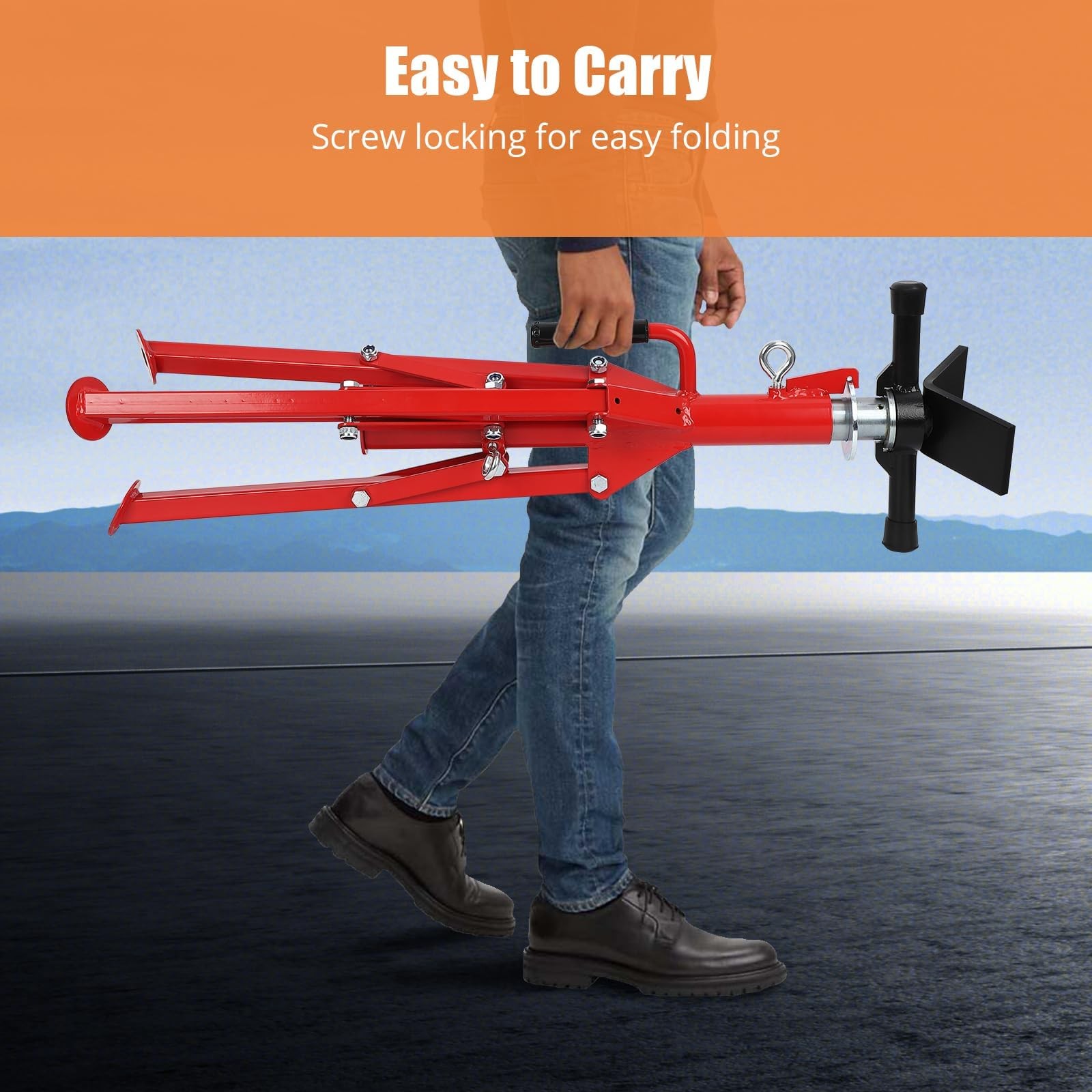 ✨V-Head Pipe Stand 28"-52" Height Pipe Jack Stand 2500Lb Capacity Heavy-Duty