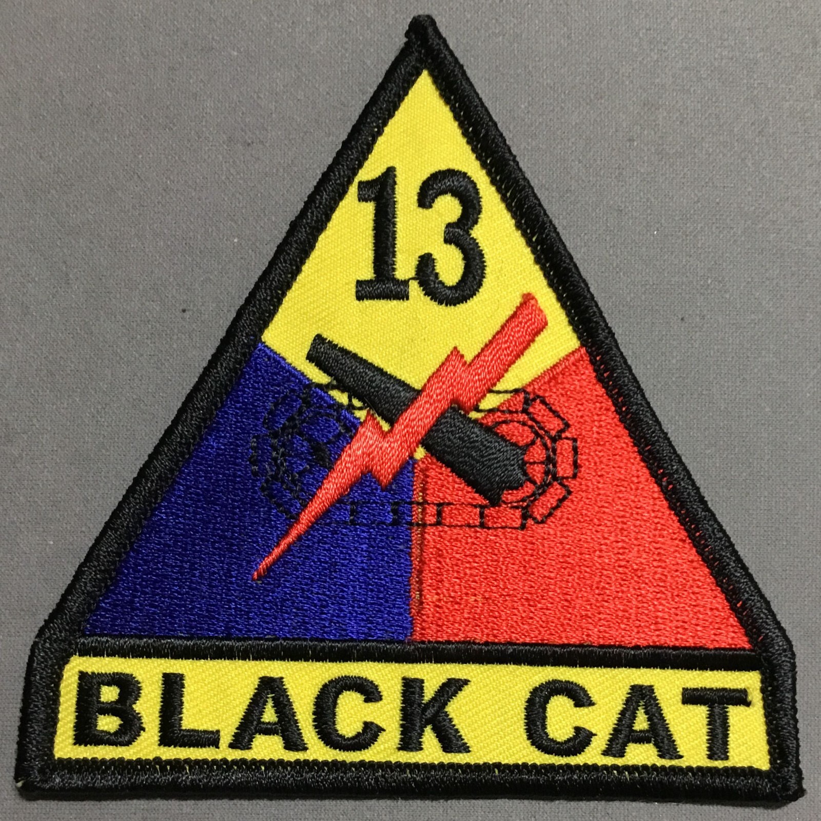 Army 13th Armored Division Black Cat licensed patch