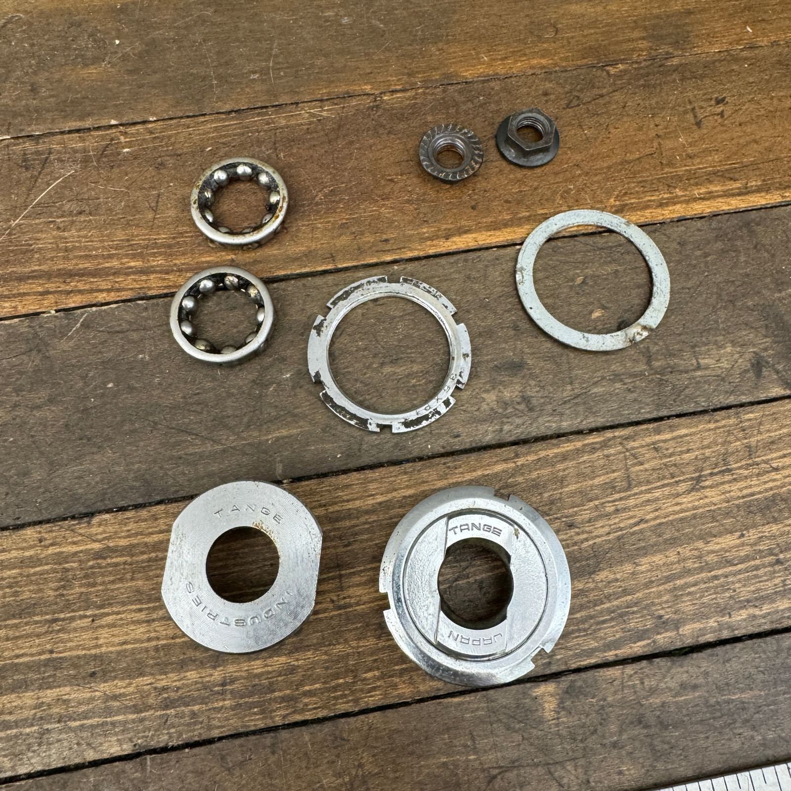 Vintage Tange Industries Bottom Bracket Cups Square Taper English Road 70s 80s
