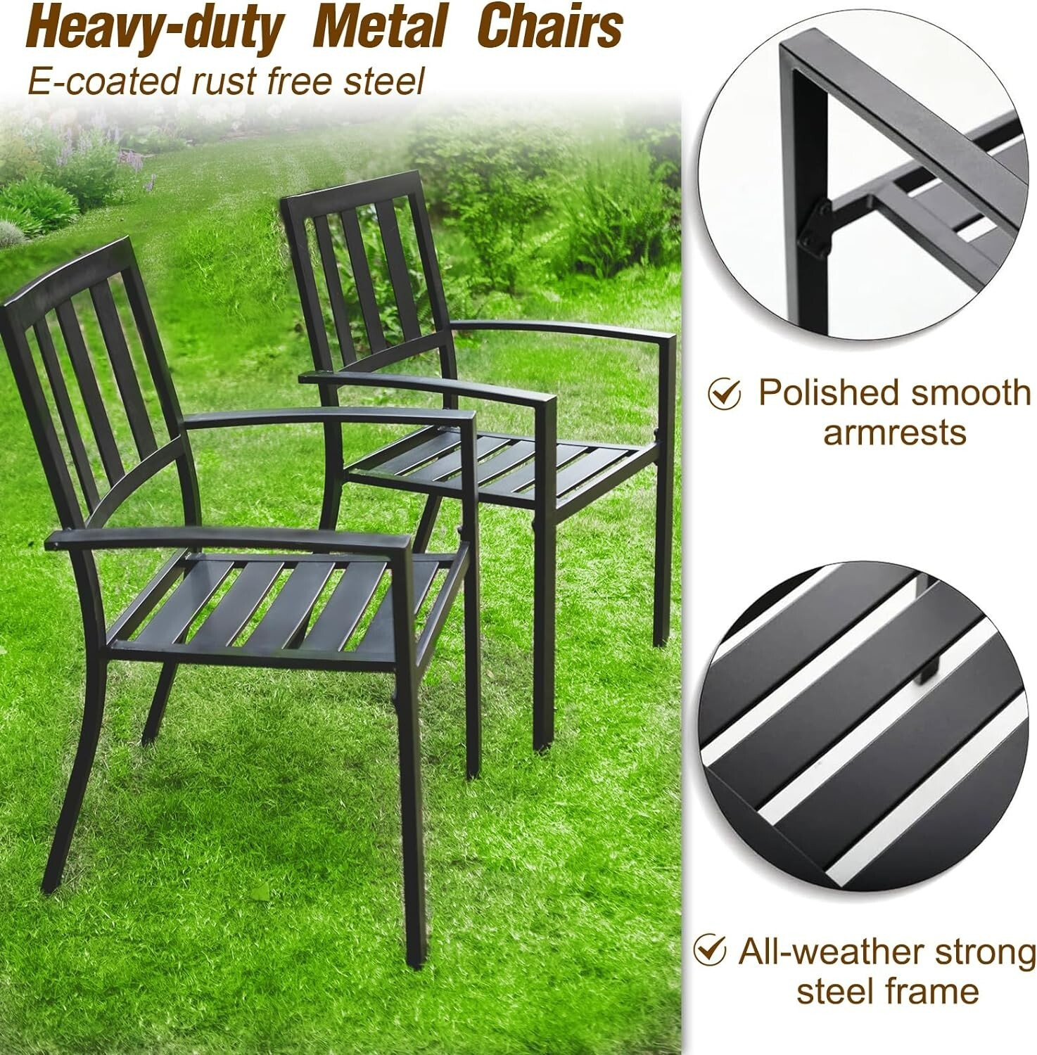 8-Piece Patio Dining Set Outdoor Patio Table and Chairs with Umbrella,Beige