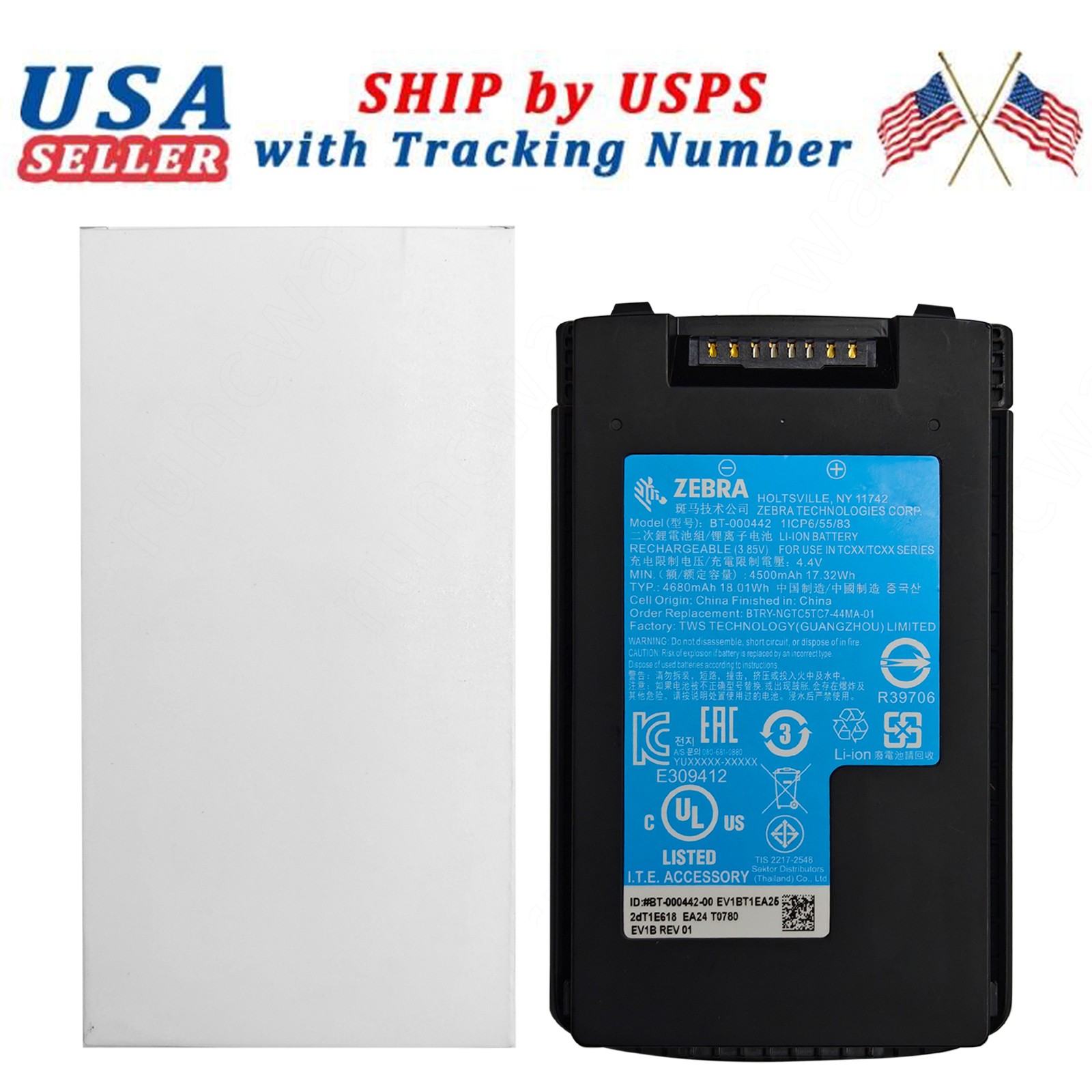 GENUINE For Zebra TC78 Android Scanner Battery BT-000442 / BTRY-NGTC5TC7-44MA-01