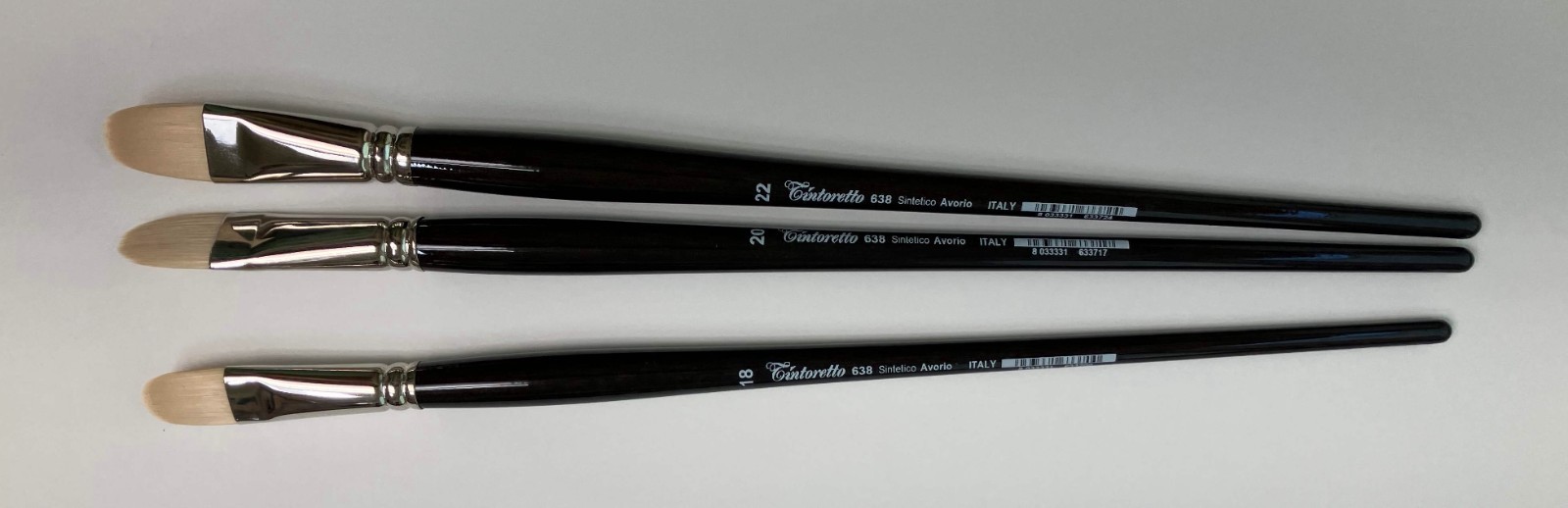 Tintoretto synthetic oil painting brushes