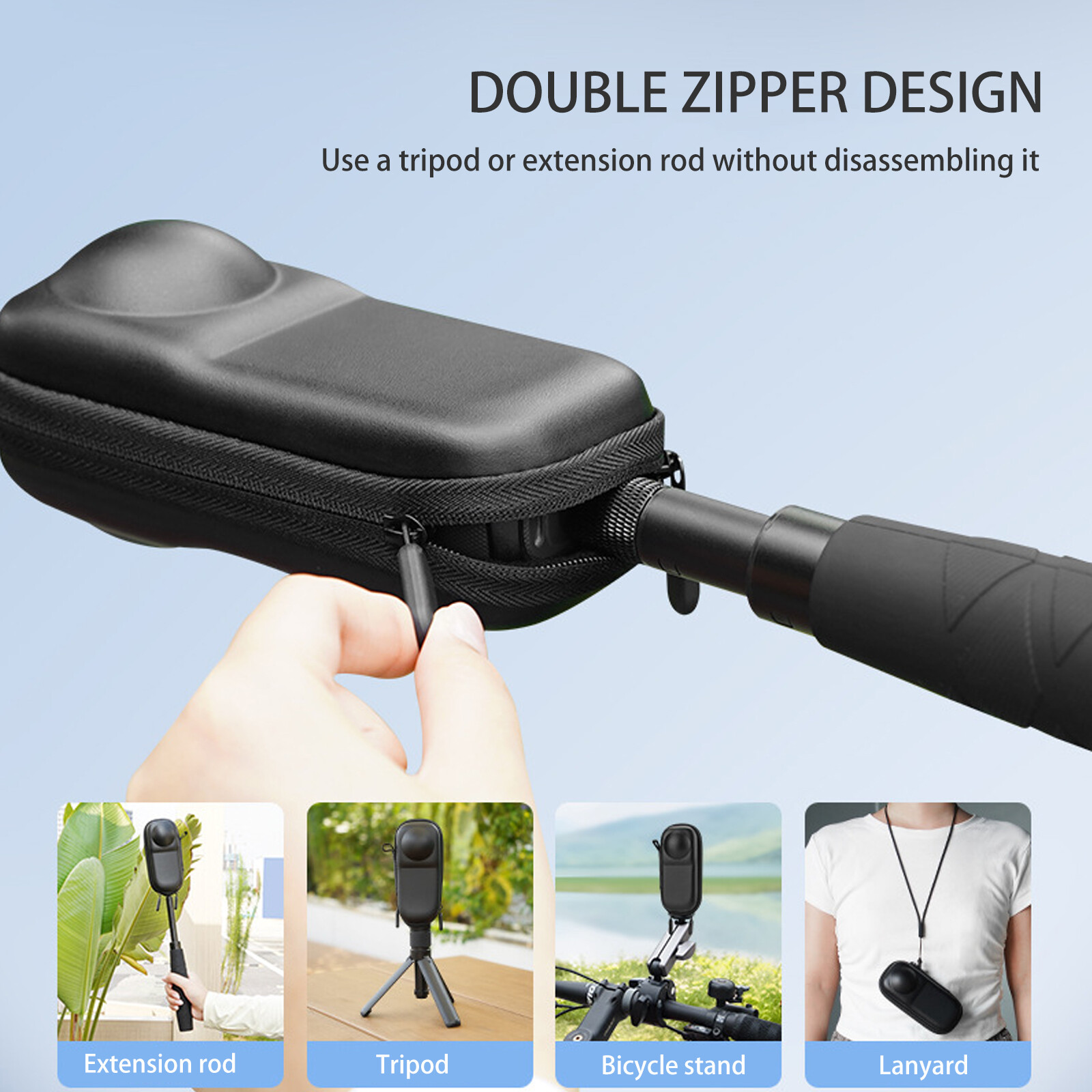 Carrying Case for Insta 360 X4 X5(For Original Lens Cap), Portable Small StoraE6