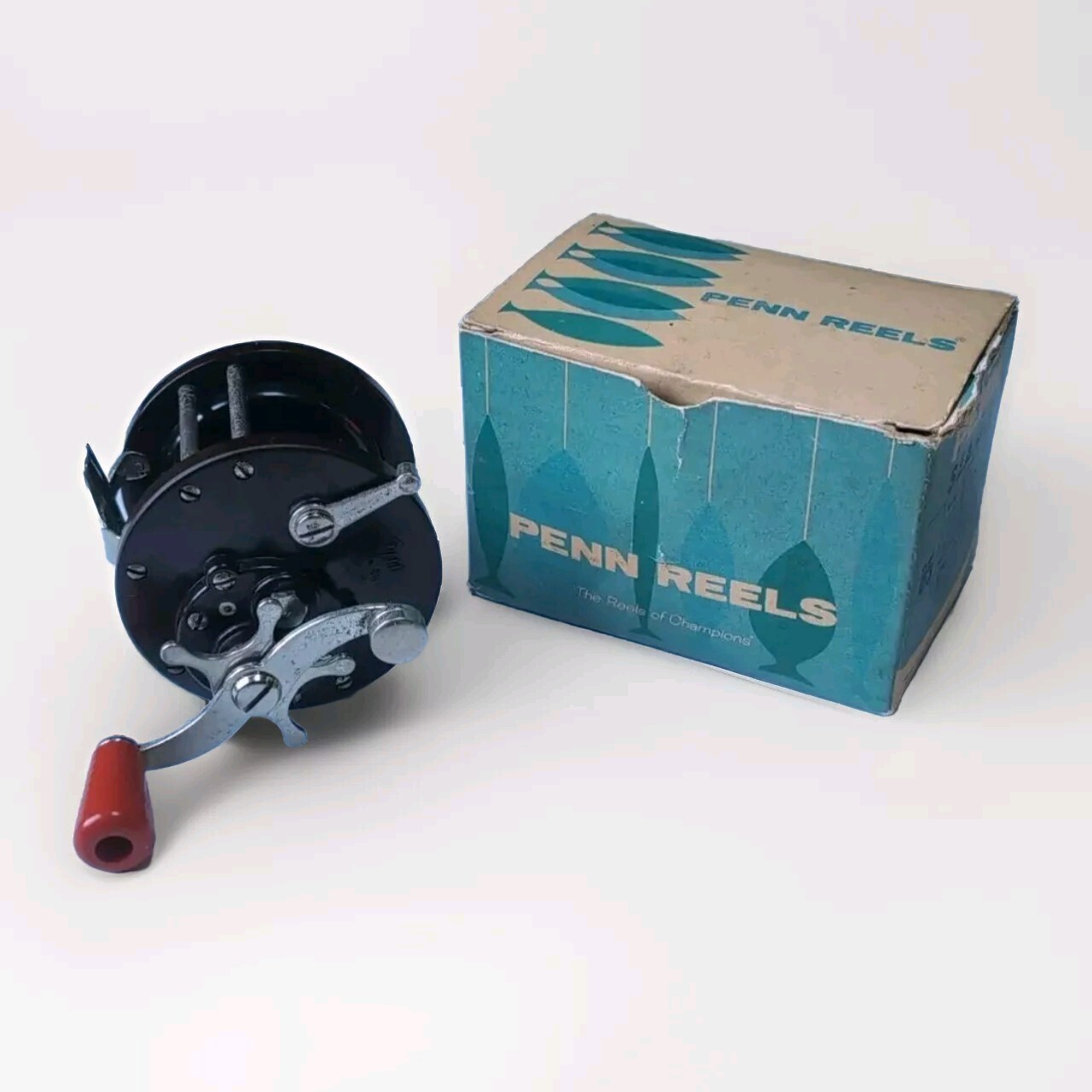Penn Reels Sea Boy 85 Fishing Reel Vintage USA Mackerel Cod Boxed Nickel Plated