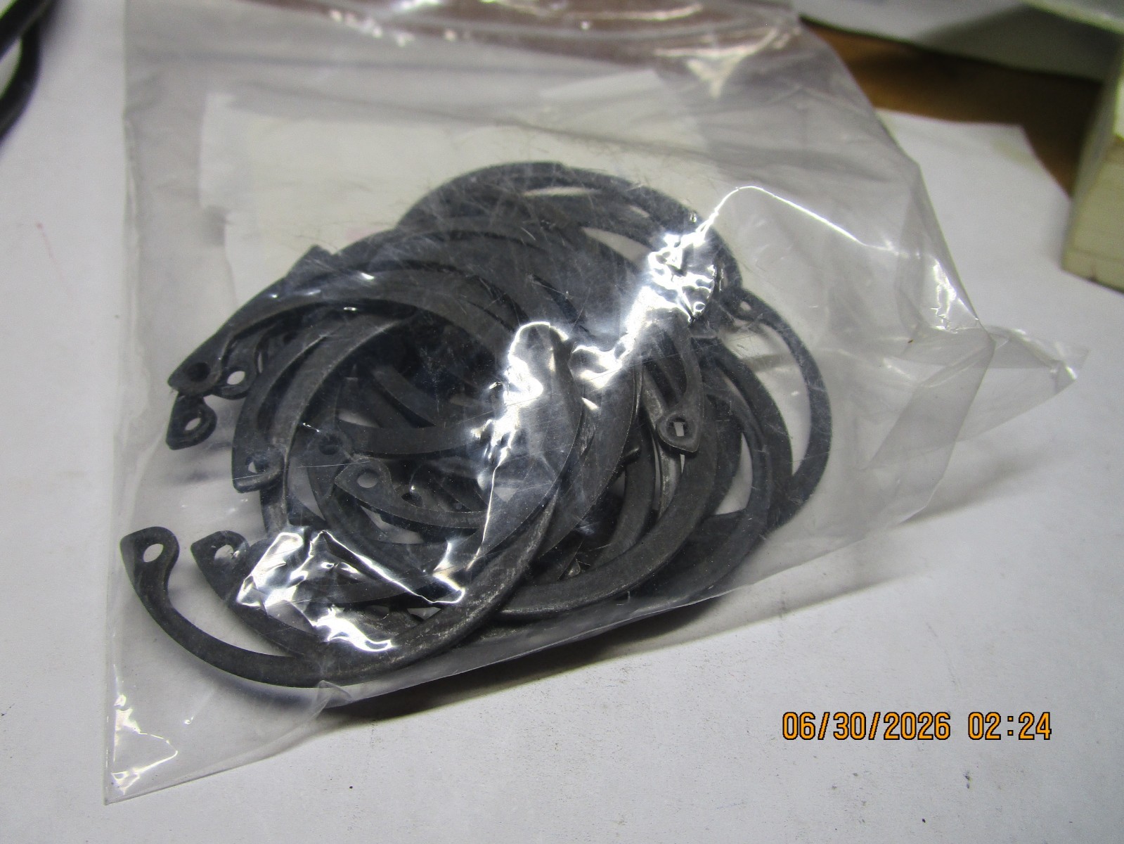 1-7/8"Dia 2.072"FreeOD Phosphate Carbon Steel Internal Retaining Ring QTY 22